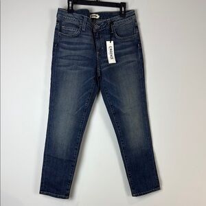 L'AGENCE Blue Ankle Cropped Jeans Slim Fit Ankle Length Size 25 NWT